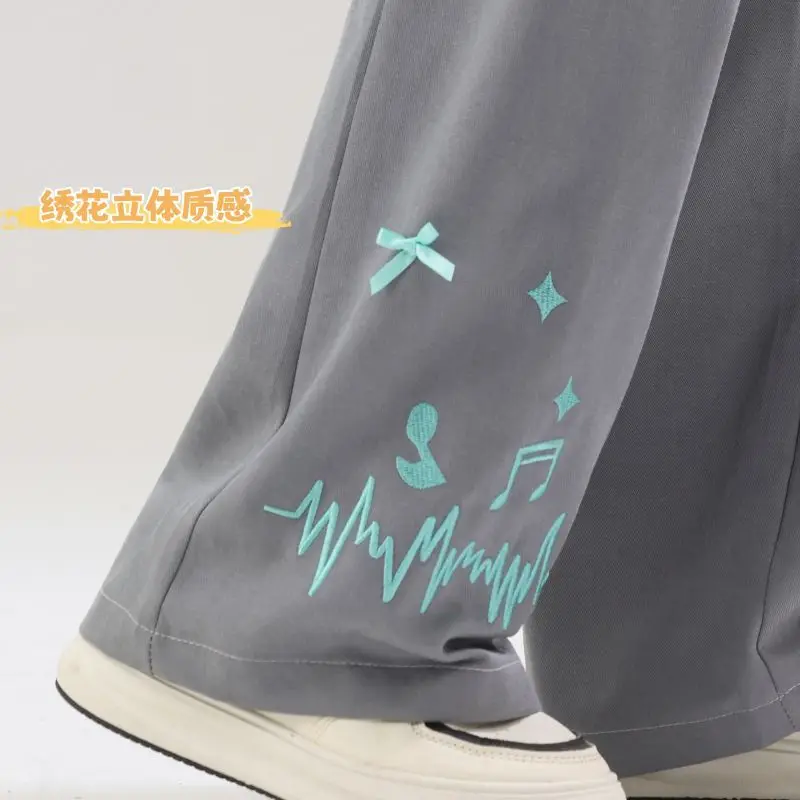 Cute Hatsune Miku Summer Multifunctional Comfortable Straight Overalls Cartoon Anime Fashionable Comfortable Casual Pants