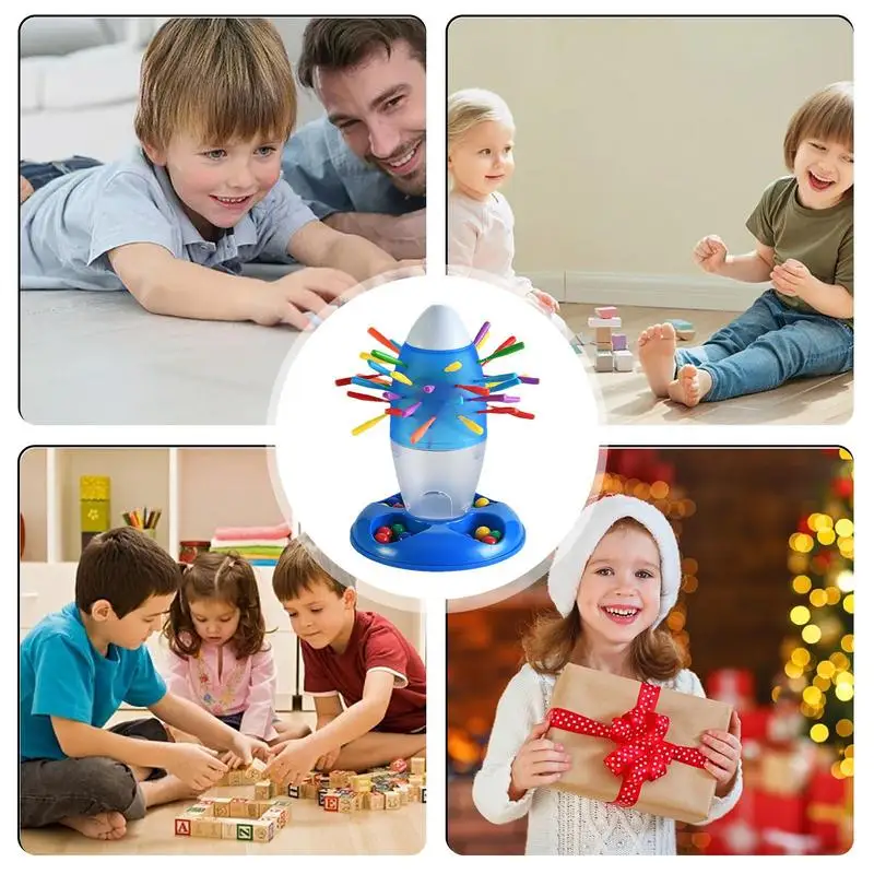 Brinquedo interativo pai-filho, Brinquedos Educativos Criativos, Jogo Montessori com Varas Coloridas, Jogo engraçado de equilíbrio bonito