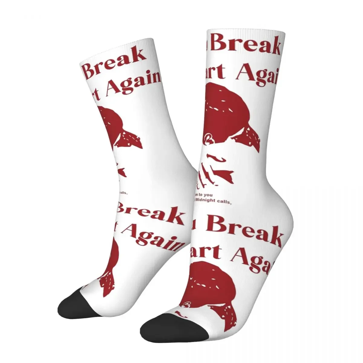 Autumn Winter Colorful Unisex Laufey Let You Break My Heart Again Socks Non-slip Basketball Socks