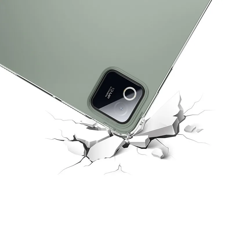 حافظة ناعمة من مادة البولي يوريثان الحراري لهاتف Xiaomi Poco Pad X1 (11.2 بوصة) 2025 Poco Pad M1 12.1 بوصة حافظة شفافة حافظة شفافة غطاء خلفي من السيليكون للكمبيوتر اللوحي