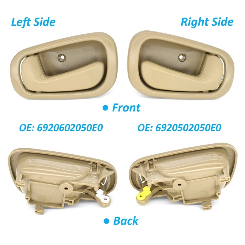 Car Inside Door Handle Car Door Handle 692020202050E0 Suitable For Toyota Corolla Prizm 1998-2002