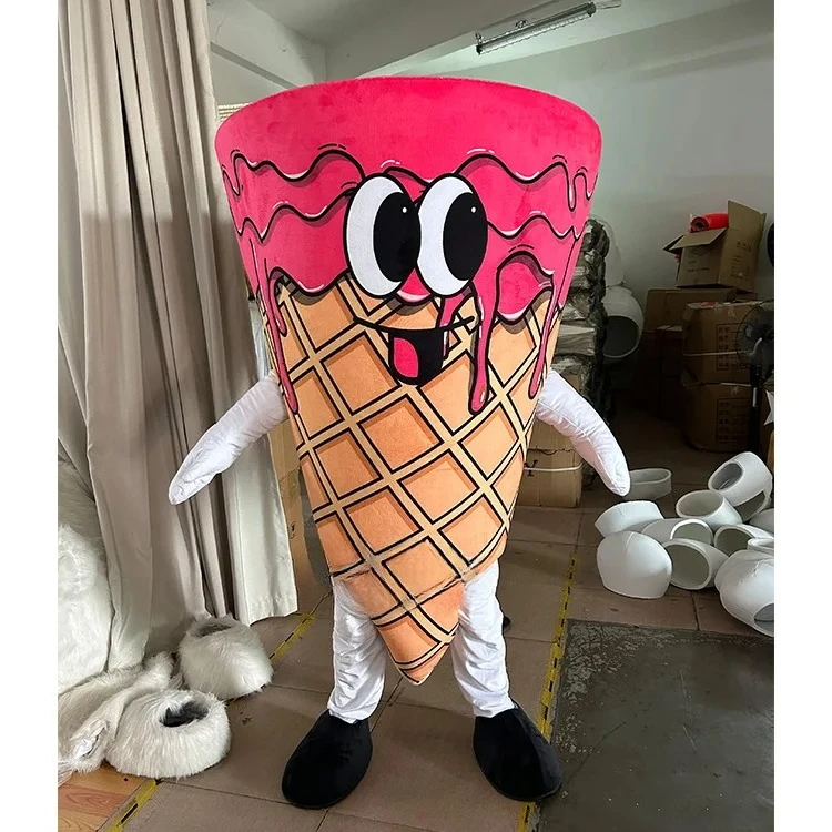 Custom Ice Cream Mascot Advertising Food Juice Mascot Costume Ice Cream Mascot Costume