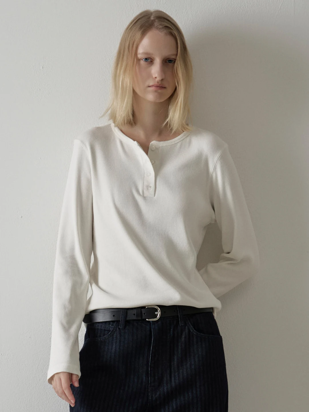 

Long Sve Ne T-irt Women's Autumn High-End Slim Fit Base Layer irt Inner And Outer Wear Casual Cotton Tee