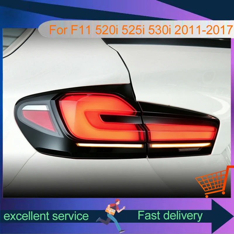 2 PCS Auto Lights For BMW 5 Series 2011-2017 F11 Station Wagon 520i 528 530i Lamp DRL Taillight LED Bulbs Tools Car Accessories