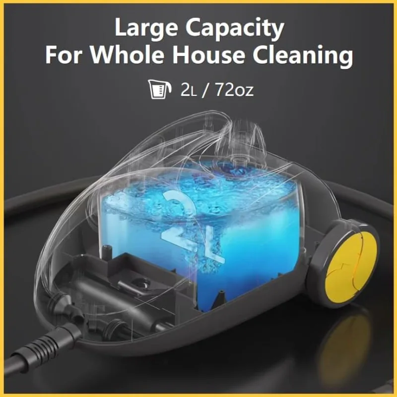 Steambot Steam Cleaner with 15-in-1 powerful, deep cleaning for home, floors, cars, tiles, grout, oven,grove,range