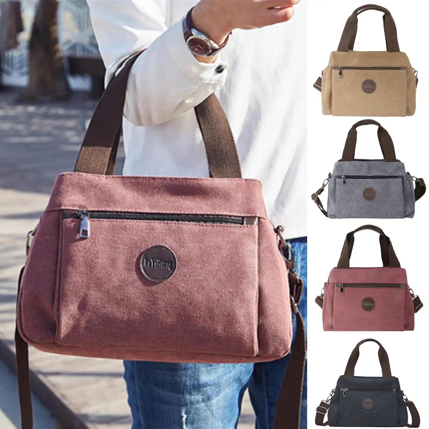 Women Bag Handbags Crossbody Canvas Bag for Woman 2022 Big Bag Canvas Shoulder Tote Female Handbags Lady Designer Messenger Bags