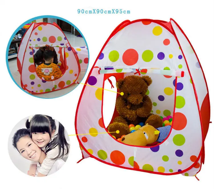 [Funny] 300cm Indoor outdoor House + Tube + Sea ball pool (3 in 1) tent foldable child park shooting crawling game tent baby toy