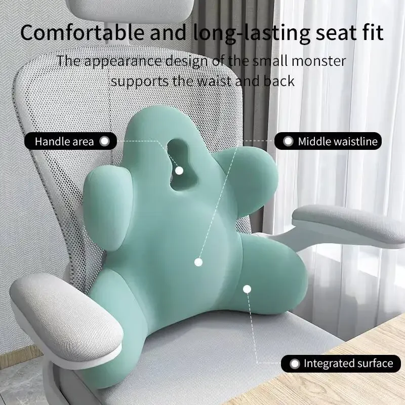 Memory Foam Office Lumbar Support Back Rest Cushion Pillow For Car Chair  Relieve Back Pain Car Seat Waist Cushion Soft