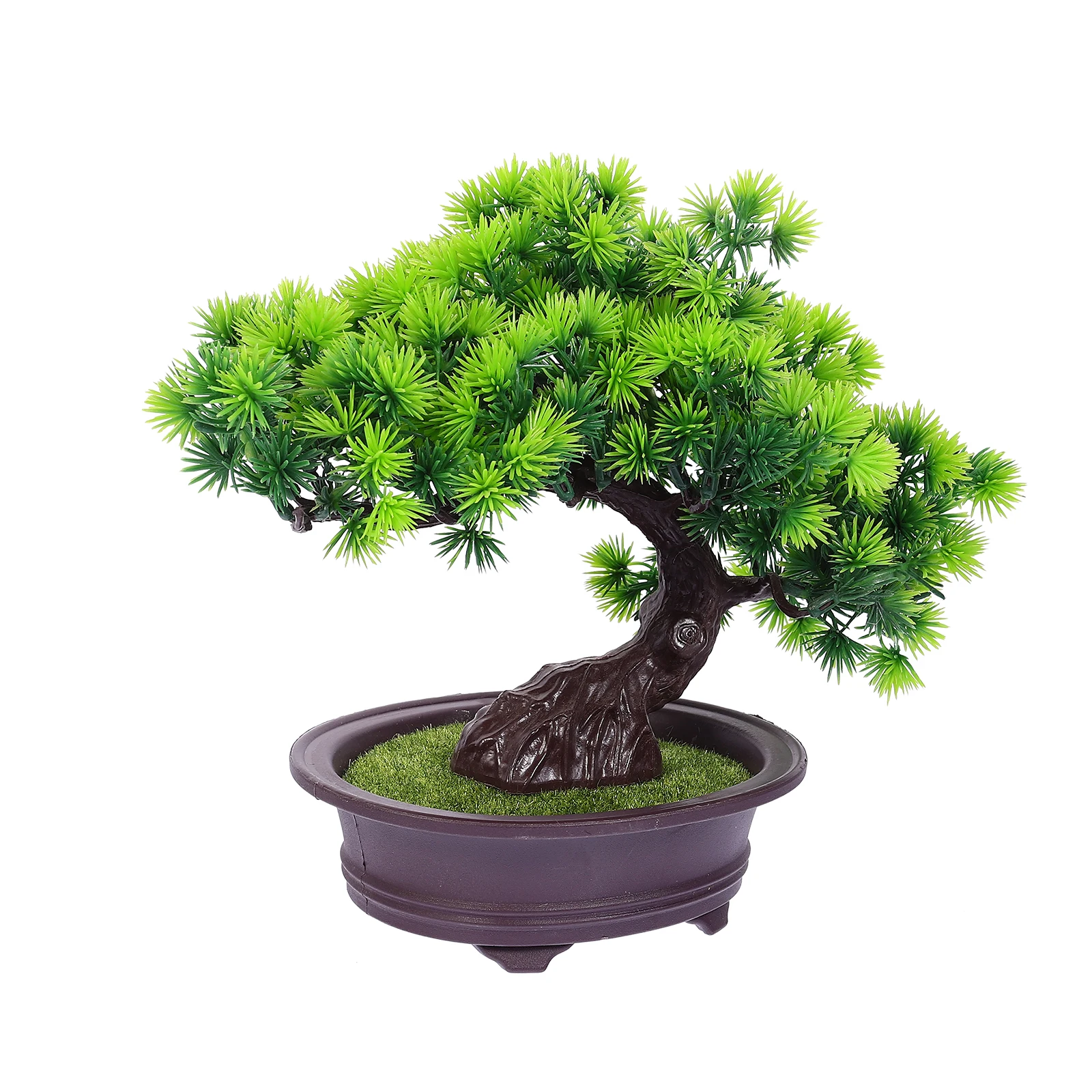

Artificial Pine Potted Plant Bonsai Plants Tree Fake Juniper Decoration Faux Wood Trees
