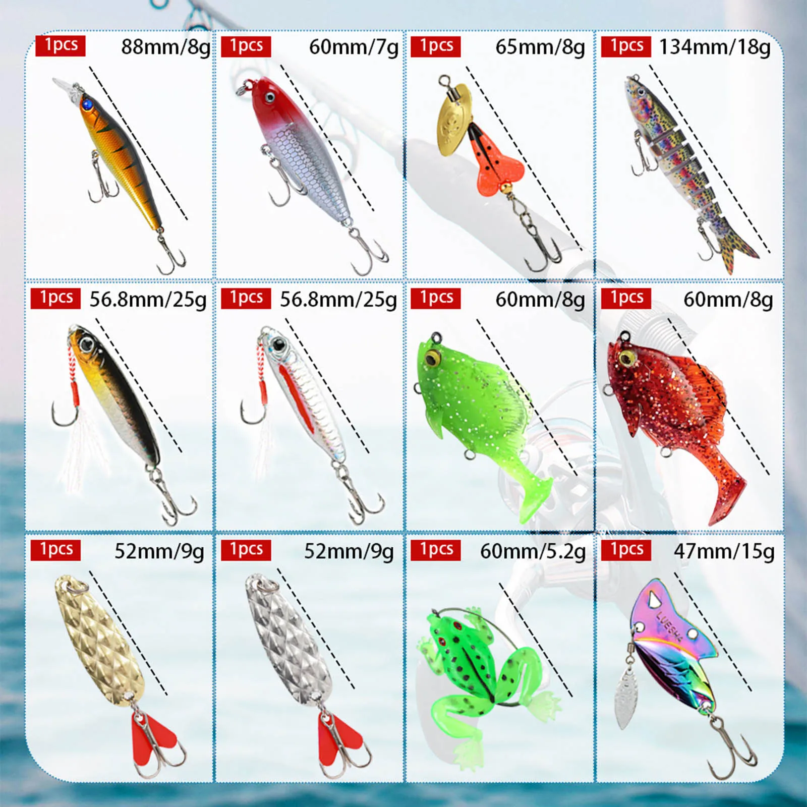 Minuterie de 3 minutes Calendrier de l'Avent en vrac 2025 Calendrier de l'Avent de pêche pour adultes Cadeaux de pêche pour hommes plus Minuterie visuelle de bureau de 60 minutes