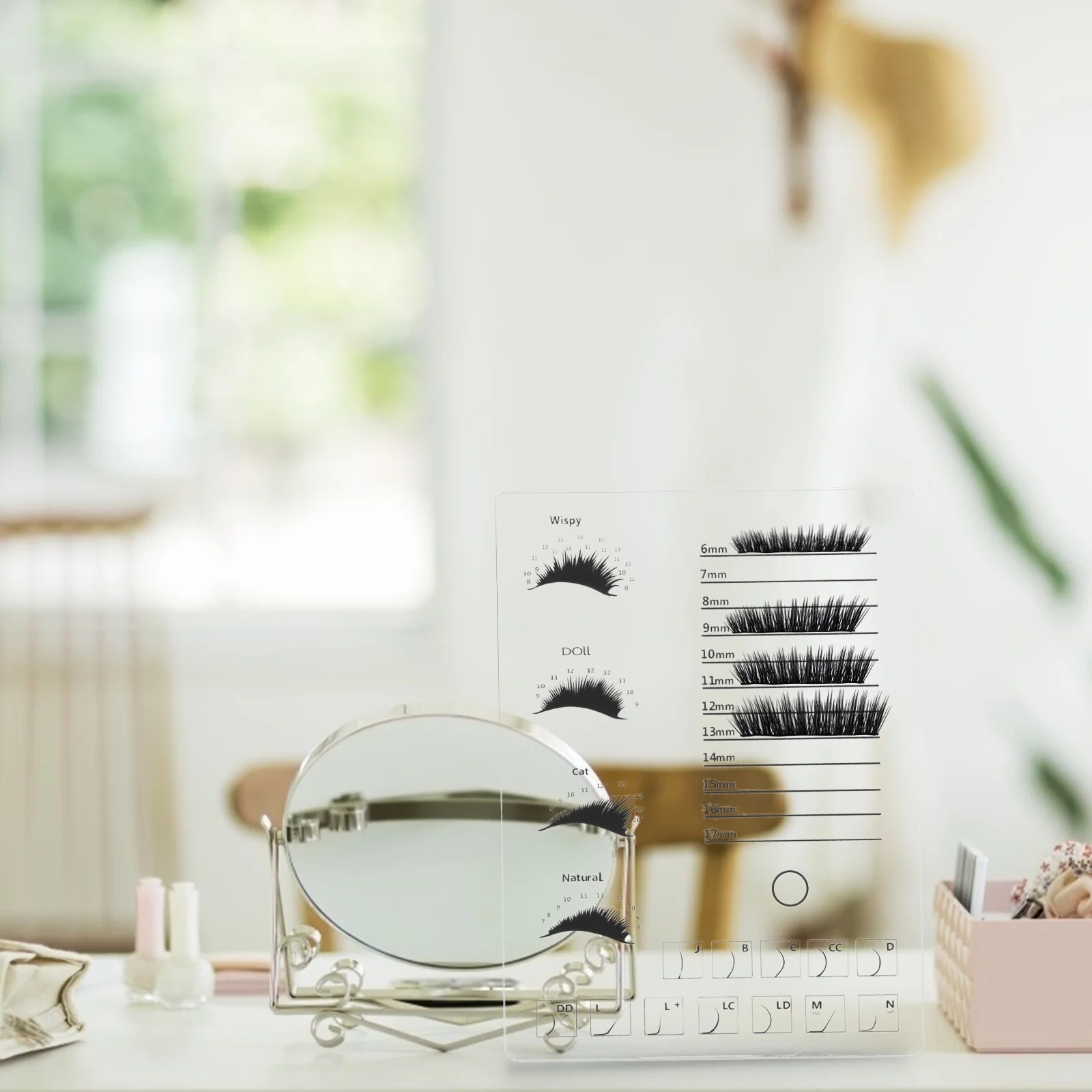 Organizador de pestañas postizas, herramienta eficiente de injerto de pestañas para artista de maquillaje, almacenamiento de extensiones de pestañas, suministro de salón de belleza, 1 Uds.