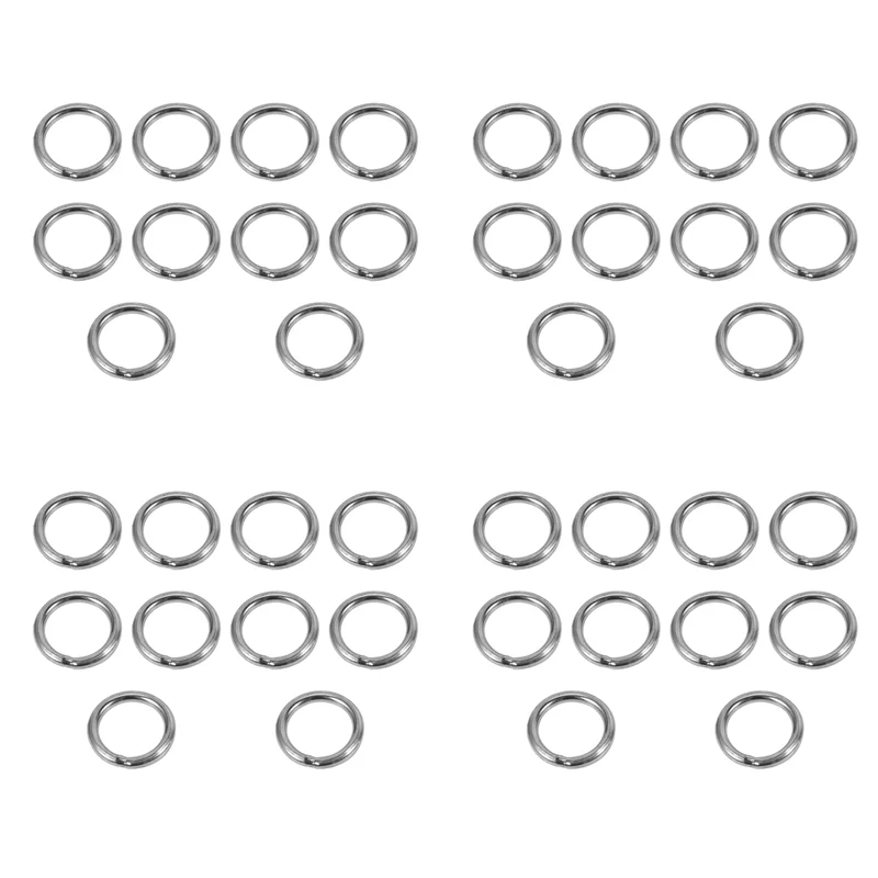 

AB41-M4 X 30Mm Stainless Steel Strapping Welded Round O Rings 40 Pcs