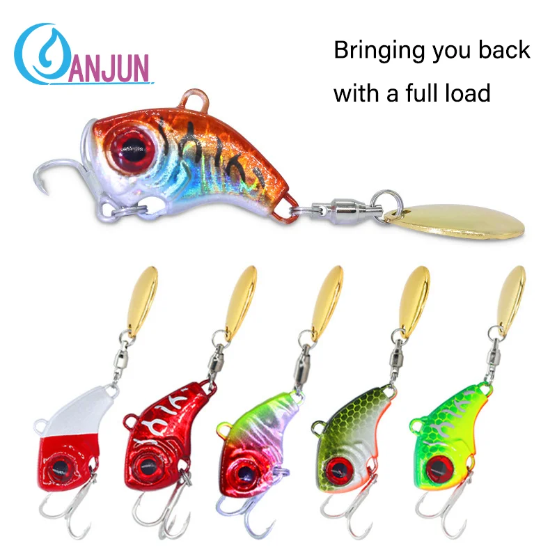 

Rotating Metal VIB Vibration Bait Spinner Spoon Fishing Lures 7g 12g 16g 20g Jigs Trout Winter Fishing Hard Baits Tackle Pesca