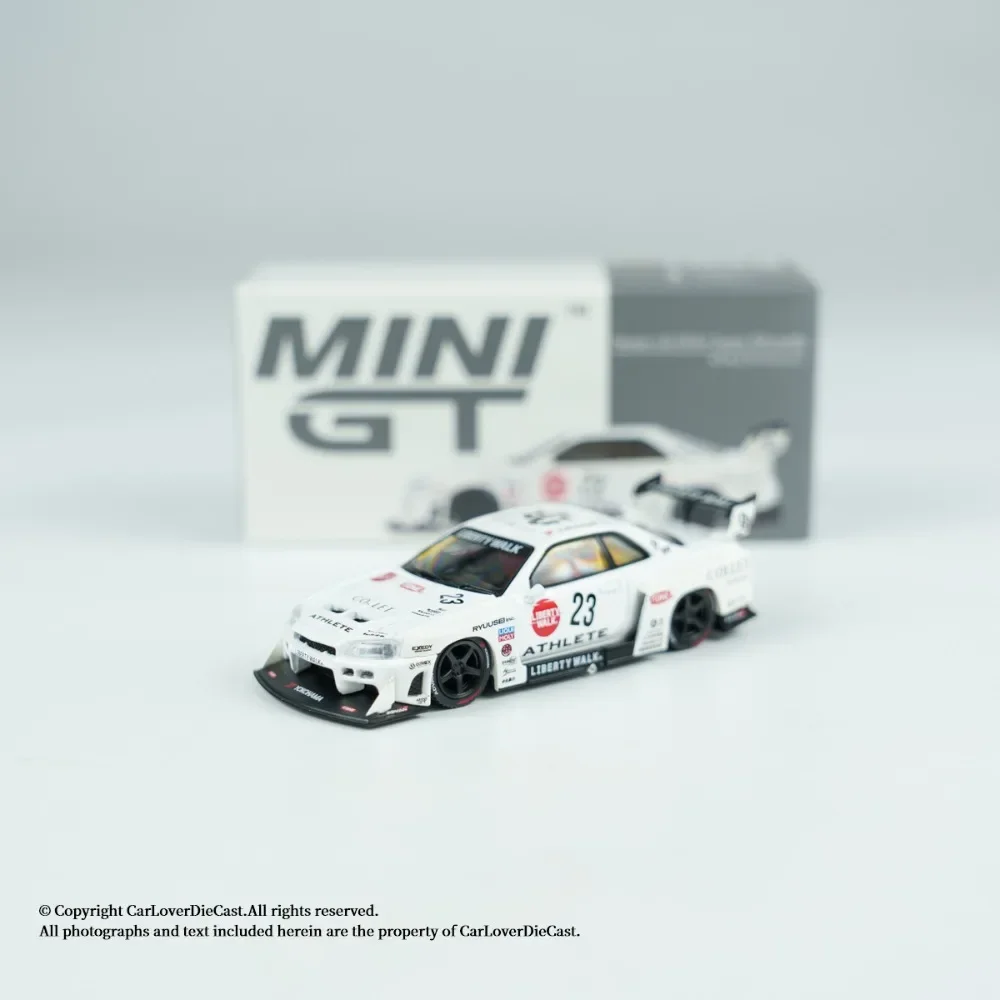 MINIGT 1059 1:64 Nissan LB ER34 Super Silhouette Alloy Diecast Car Model Collectible In Stock Ship Now