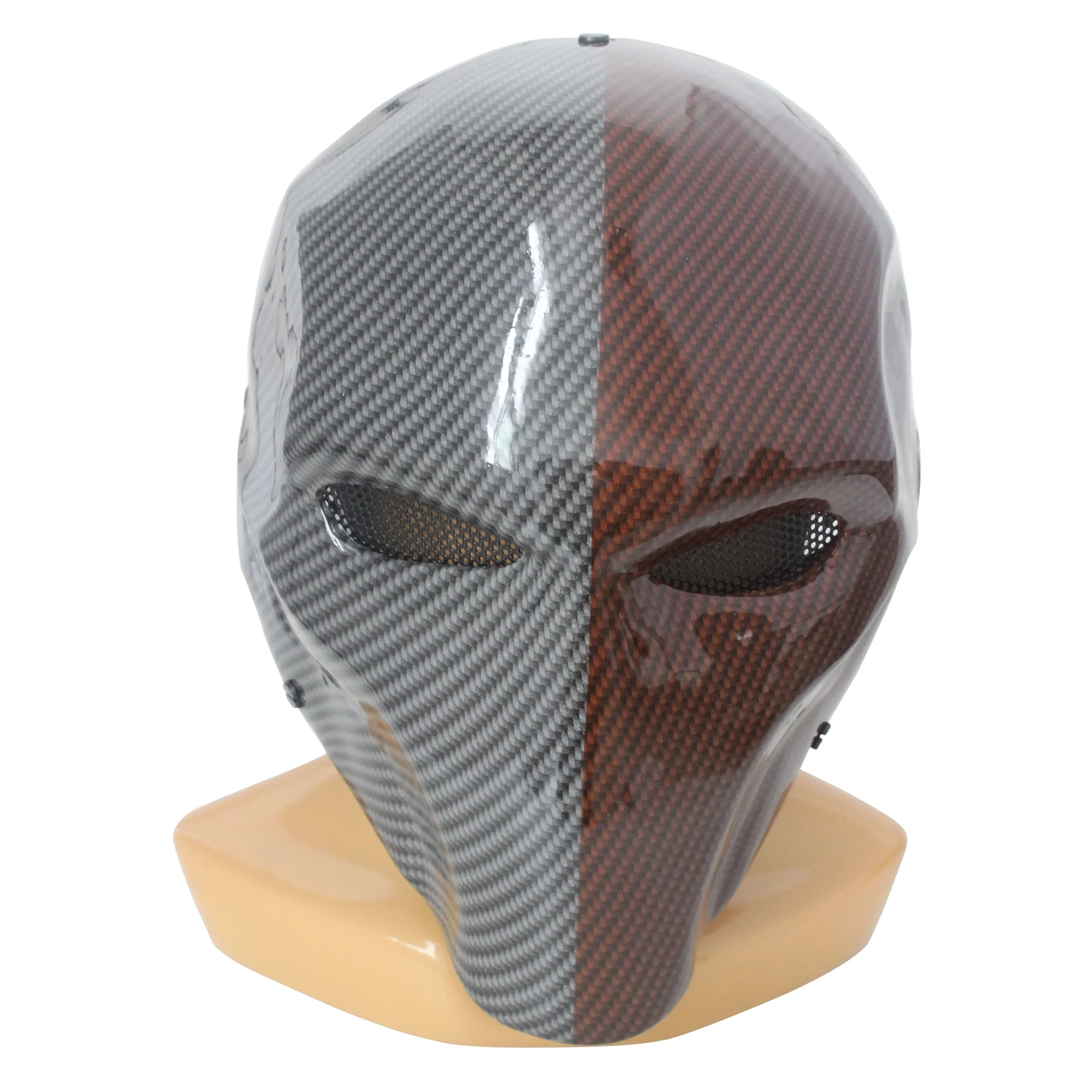 ألياف الكربون السهم الأخضر نسخة أنبوب مزدوج قناع الوجه الألياف الزجاجية CS الميدان الماس