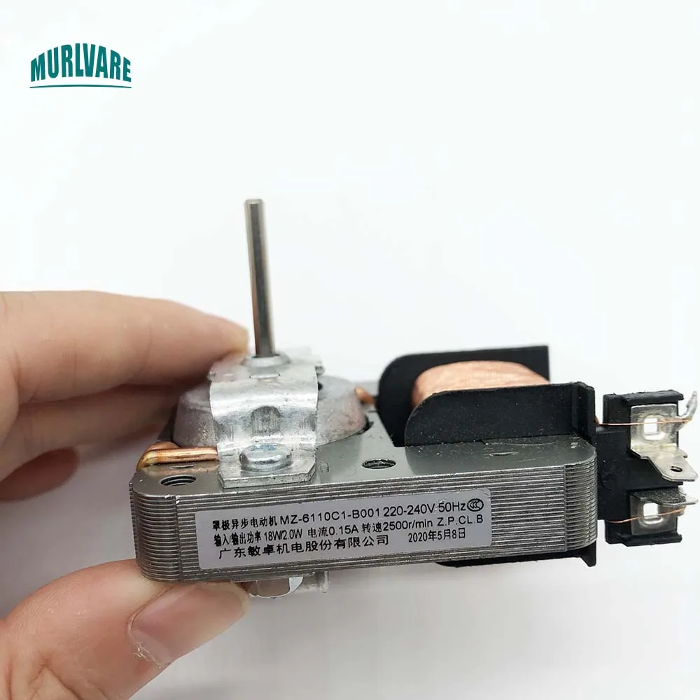 MZ-6110C1-B001 220-240V 18W/2.0W 0.15A 2500R/Min Cooling Fan Motor Universal  2 Pin Motor For Microwave Oven