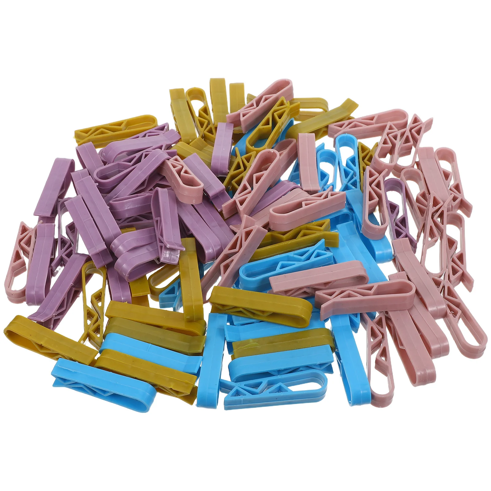 

100pcs Trash Bag Clips Plastic Waste Bin Bag Clip Strong Hold Garbage Can Edge Clamps For Kitchen Bathroom Office Home