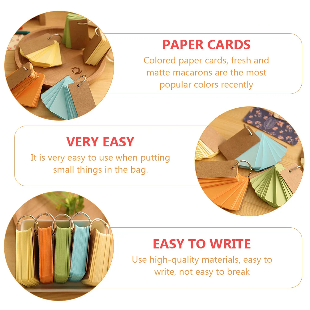 

6 Pcs Message Card Note Cards Spiral Notebook Hoop Paper Blank Notepads Office Memo Pads Travel Journal Lightweight Students