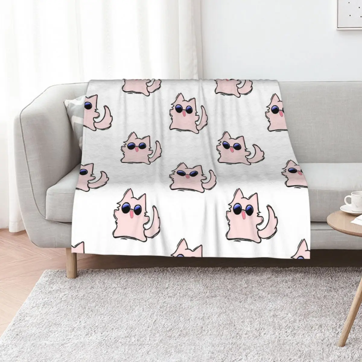 

GOJO CAT! Throw Blanket Plush Polar Soft Big Sofa Quilt Blankets