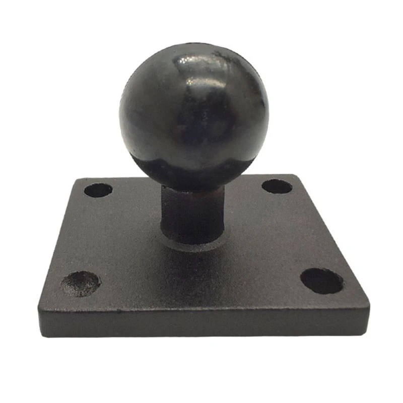 Aluminum Alloy Square Mounting Base with 1 Inch Ball for Head Mount for Zumo 400 450 550 660 Rider GPS for Motorcycle 448F