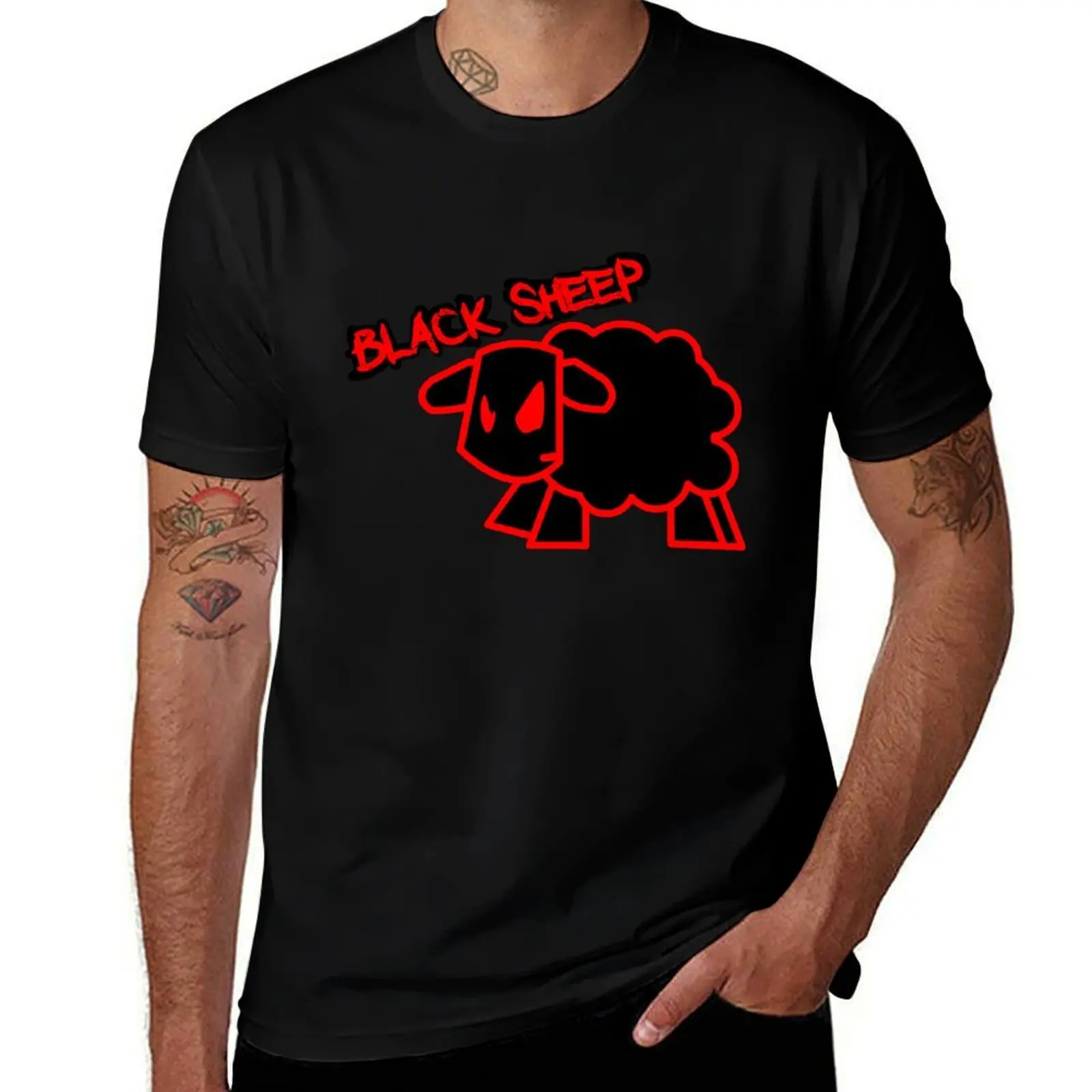 Black Sheep T-Shirt t shirts for man graphic tees man t shirt summer T-Shirt