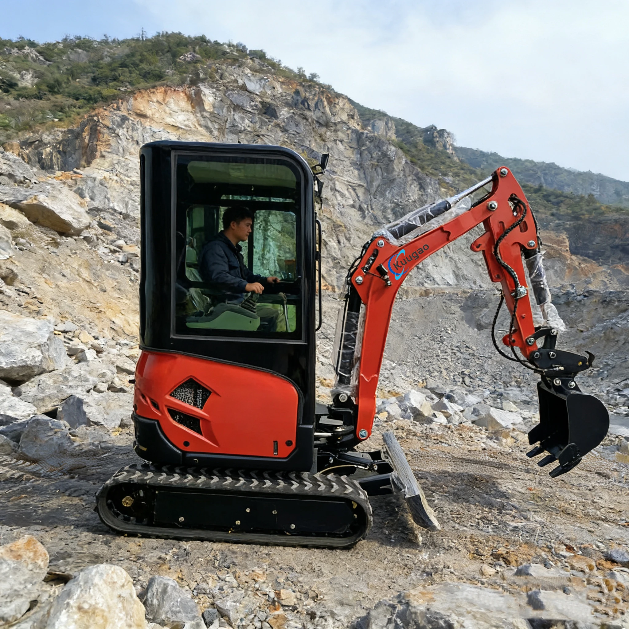 

Mini Excavator 1 Ton EURO 5 Kubota Engine 2 Ton Crawler 1.8 Ton Home Digger 1 T Bagger Farm Customized Small Hot China for Sale