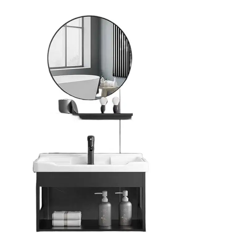 Small wash basin Bathroom Wash basin Pool Simple small apartment household  washbasin cabinet combination Customizable