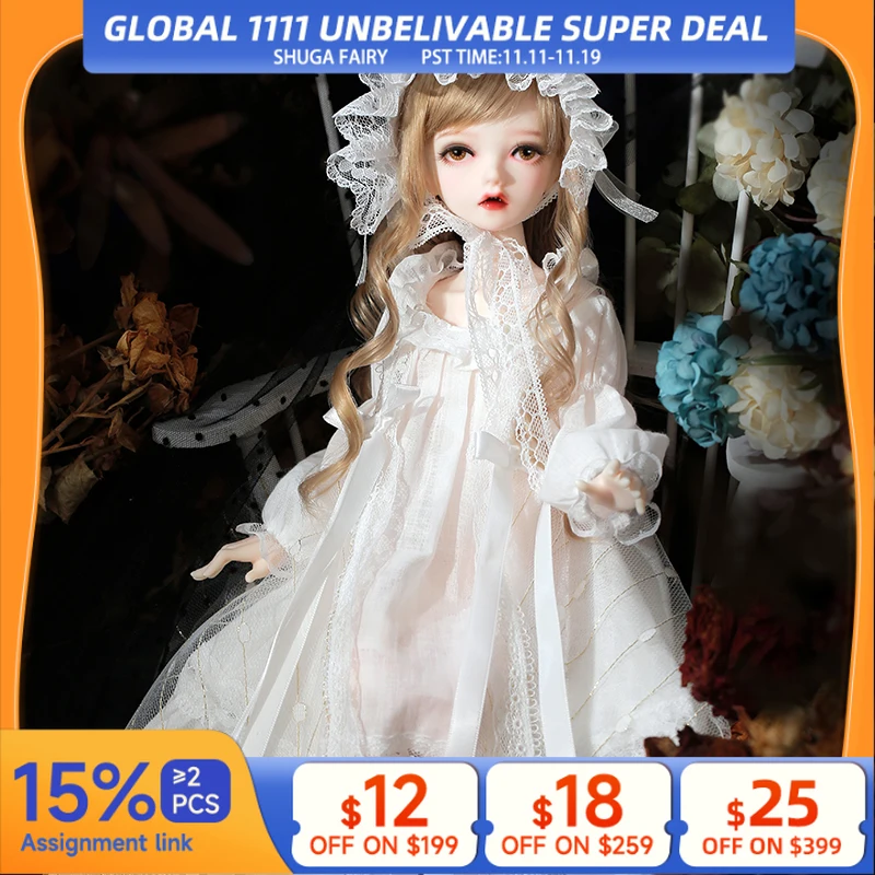 

New Arrival Shuga Fairy Narco Doll BJD 1/4 cosmetics dolls fullset complete professional makeup Toy Gifts movable joint doll