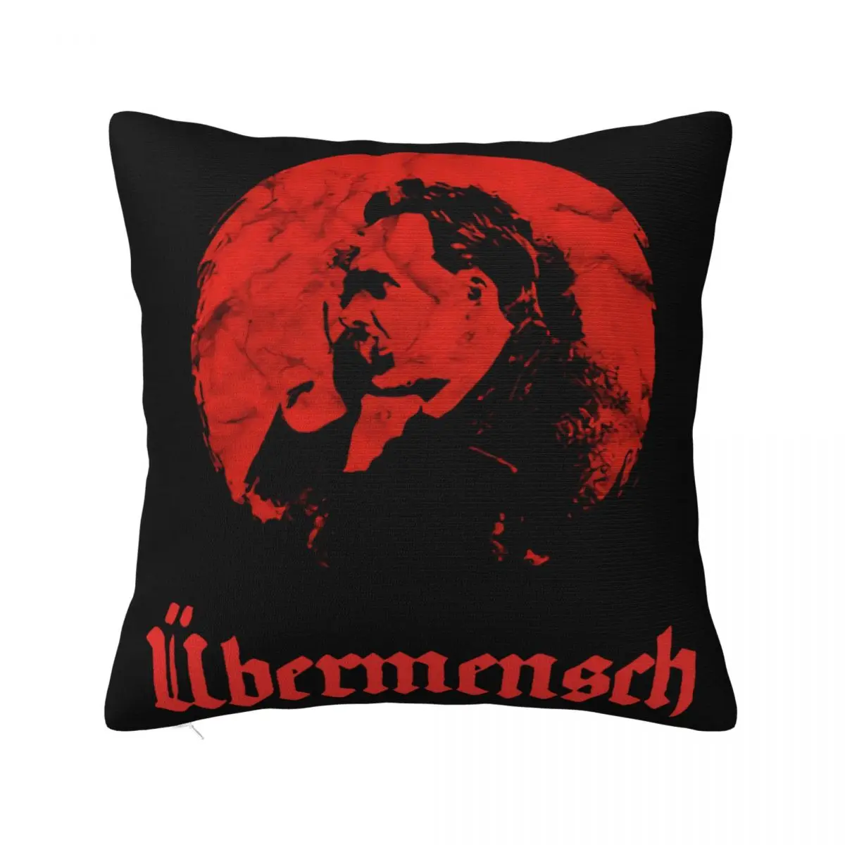 Vintage Ubermensch Philosophy Nietzsche Kant Nihilism Design Breathable Logo 2021 Original Harajuku Pillow Case