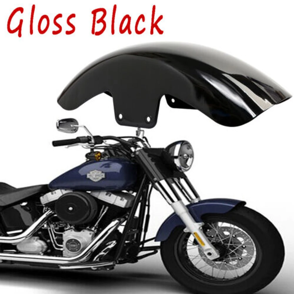 Parafango anteriore nero lucido per moto per Harley Softail Slim FLS Bobber Custom 2012-2017