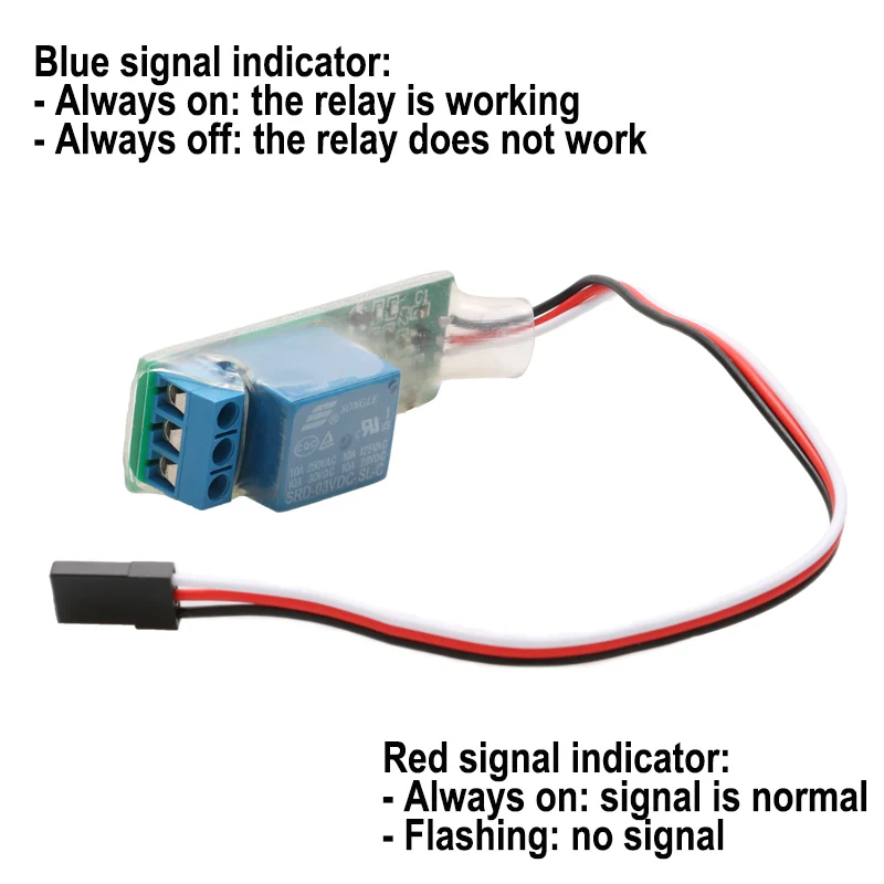 1PCS One Channel 5-12V Electronic Relay Switch High Voltage PWM Servo Signal Input Control Module for RC Model Aircraft Toy