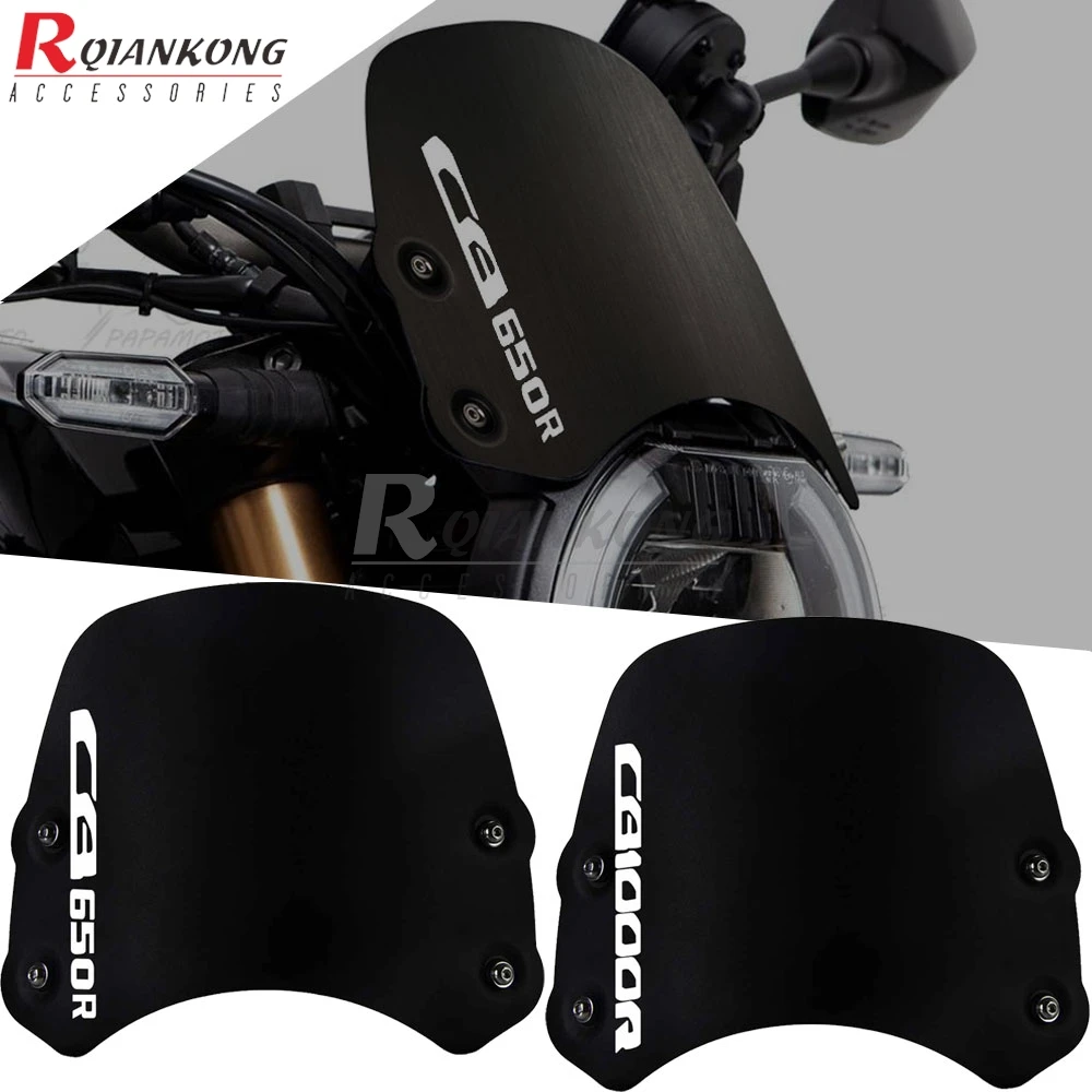

Motorcycle Windshield FOR HONDA CB650R CB1000R Neo Sports Cafe 2018 2019 2020 2021 2022 2023 2024 2025 Windscreen Wind Deflector