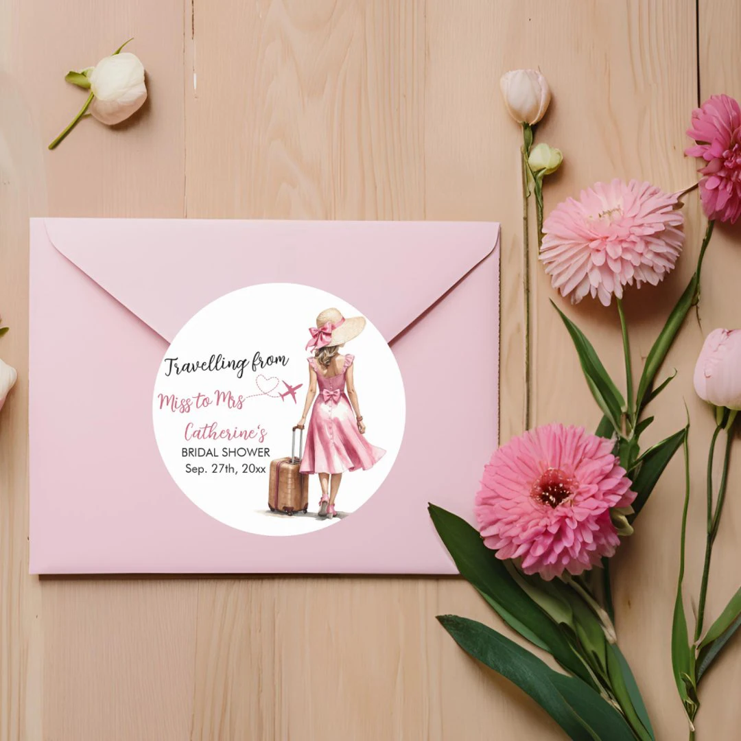Picture 4: 96pcs Customized wedding bride farewell party stickers, labels, gift packaging