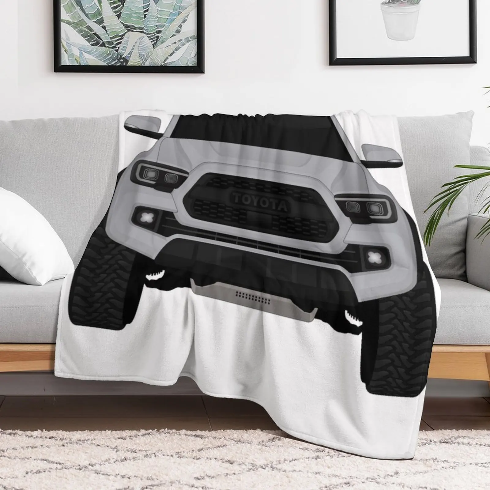 Toyota Tacoma Silver Throw Blanket Summer Beddings Baby Custom Blankets