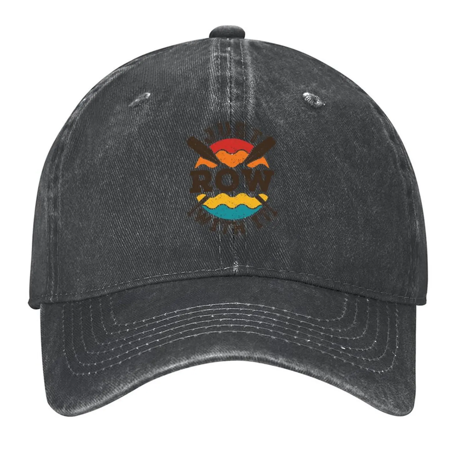 

Just Row with It Rowing Crew Team Baseball Cap fun hats Hat Baseball Cap sailor cap for men sun caps Women's Golf Wear Men's