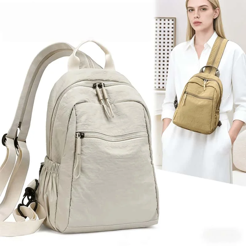 Women's Anti-Theft Nylon Multifunctional Chest Bag with Hidden Pockets Crossbody Backpack for Daily Use And Travel Shoulder Bags