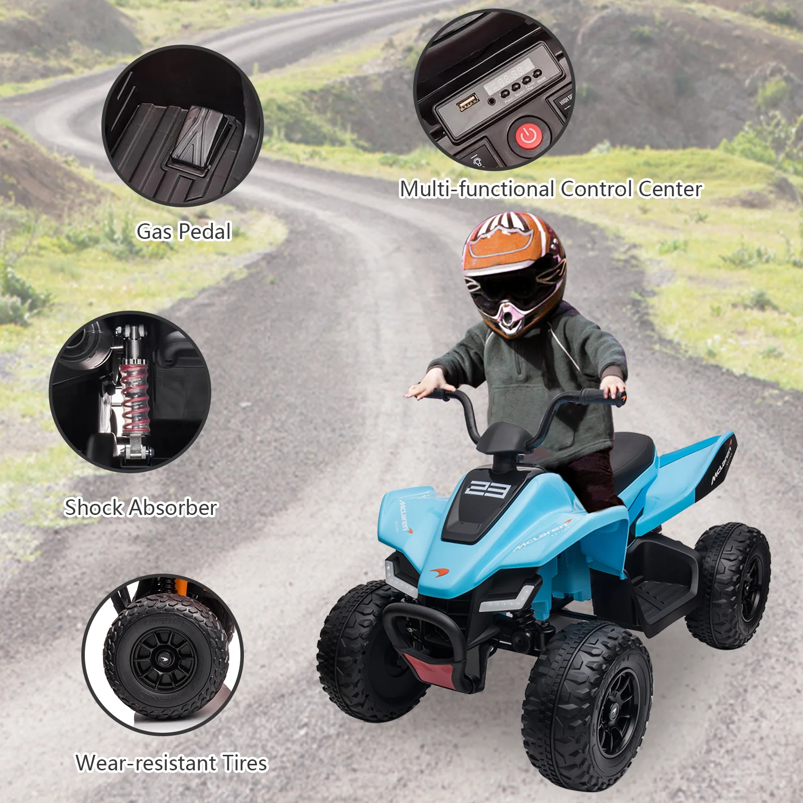 24v 4wd crianças passeio em atv carro brinquedo veículo elétrico para idade 3-8y crianças meninos meninas presente de festa com velocidade de segurança, luz led, música