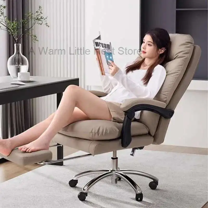 

Livorno Office Chair Comfortable Sedentary Nap Computer Reclining Sofa Chair Leather Boss Ergonomic Silla Giratoria Furniture
