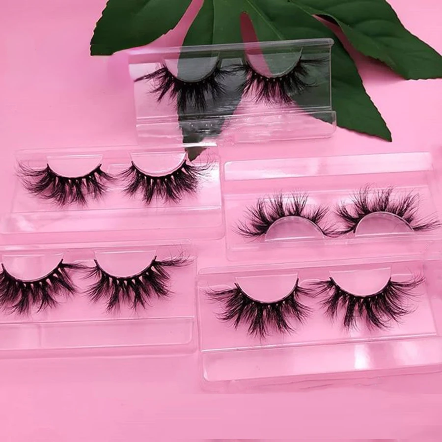 

25mm 3D Mink Eyelashes Cruelty Free Handmade Mink Lashes Eyelashes Extension Makeup Thick Long False Eyelashes Package Wholesale