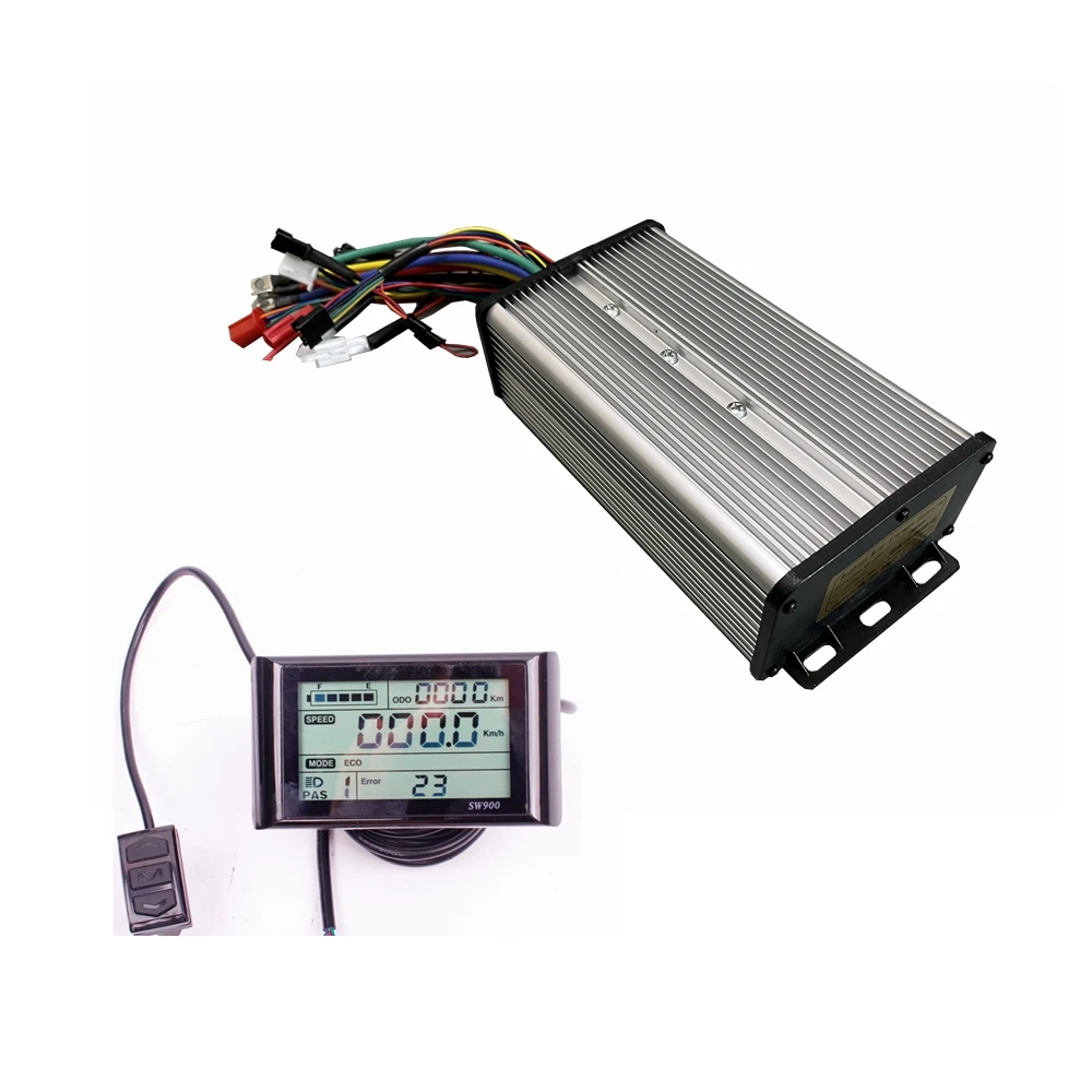 New Arrival NBpower 48/72V 80A Sine Wave Dual Mode Ebike Controller 18 Mosfets for 3000W Ebike Motor+SW900/UKC1/UKC1+ Display