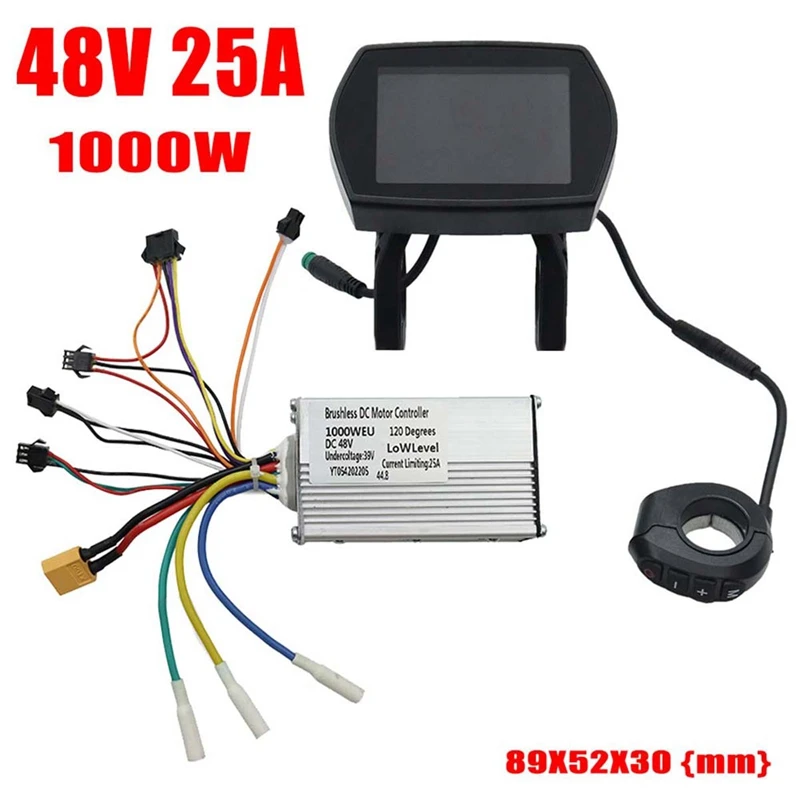 48V 25A 1000W Electric Scooter Controller Kit with Display Scooter Dashboard for KUGOO G2 Pro Electric Scooter Parts