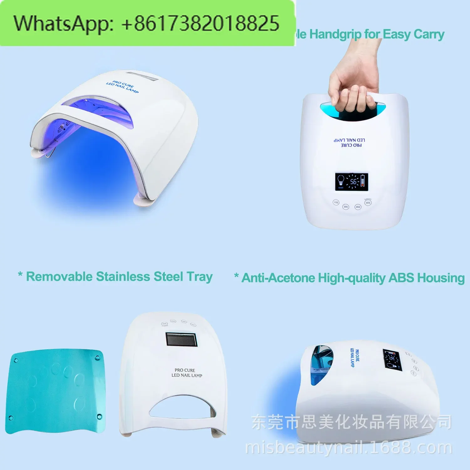 Electroplating 48W Smart Induction Nail Baking Light Quick Drying Phototherapy Machine Large Space