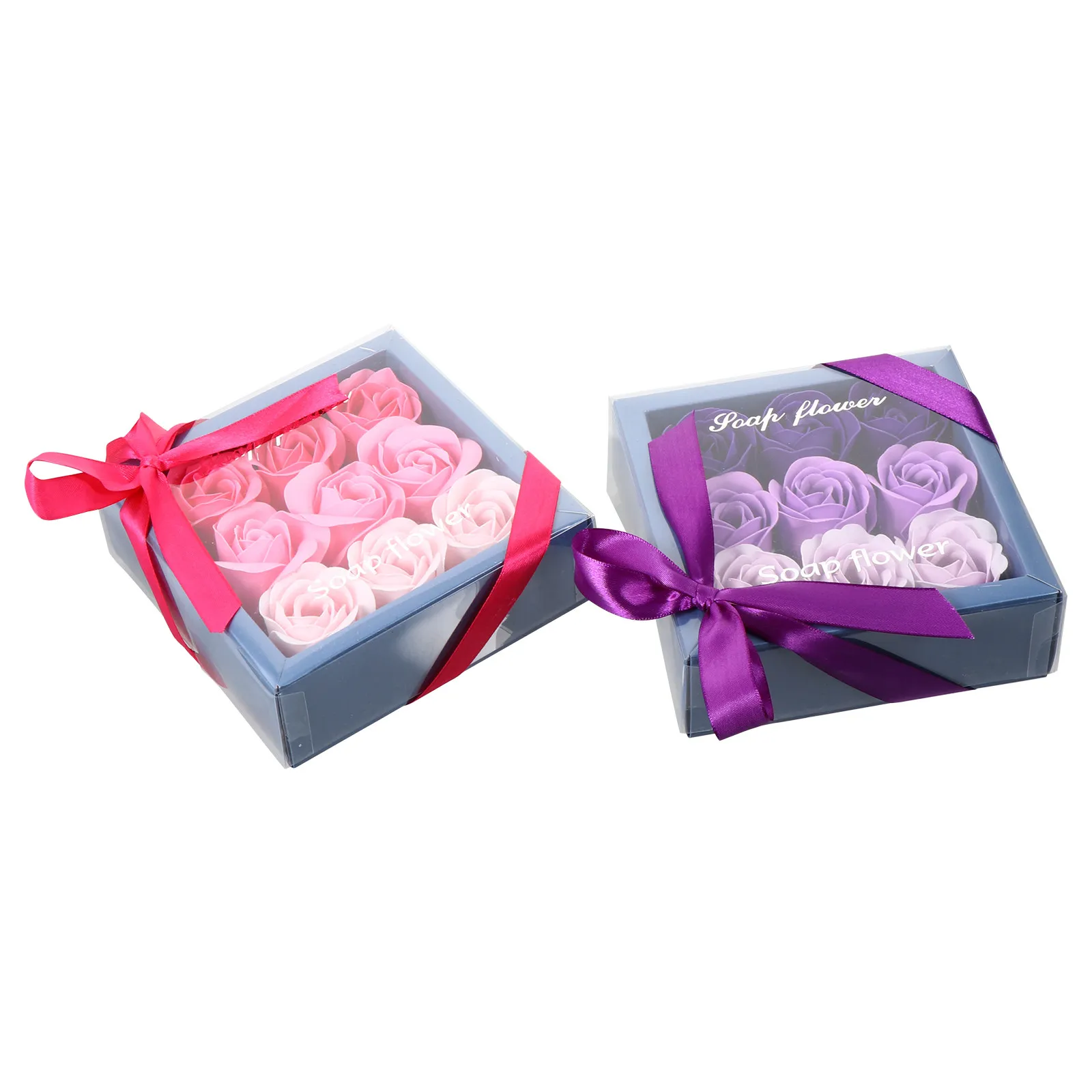

Soap Rose Bouquet Gift Box Gradient Color Rose Soap Flower Elegant Artistic Home Decoration Romantic Atmosphere Creator Lasting