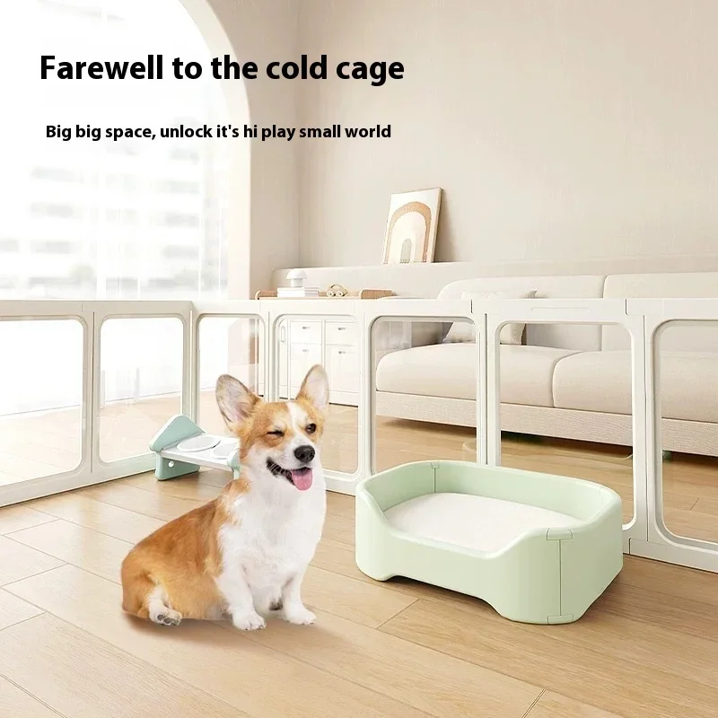 Acrylic fence transparent dog fence kennel pet indoor fence pet cage
