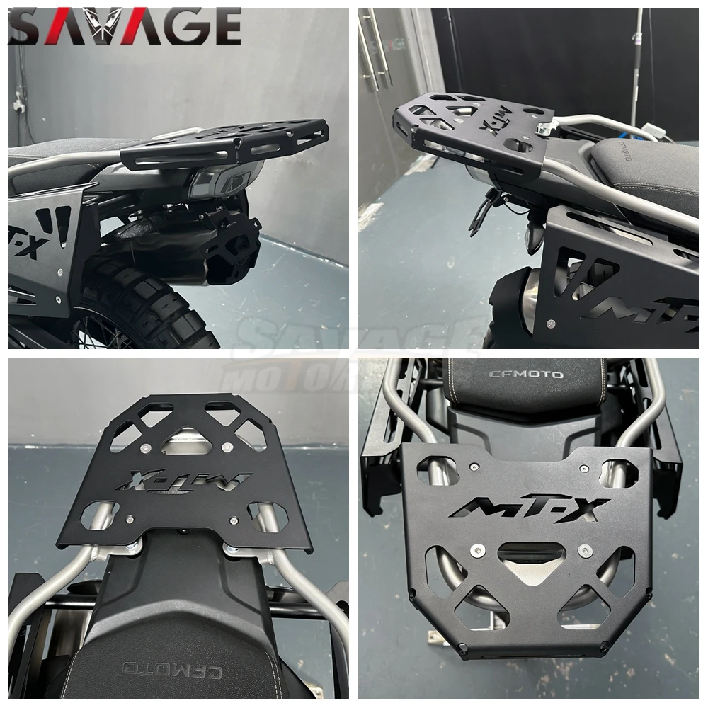 CFMOTO 800MT-X 2024 오토바이 부품용 800 MT-X 2025 리어 러기지 캐리어 랙, 수납 박스 선반 브래킷 테일 카고 지지대