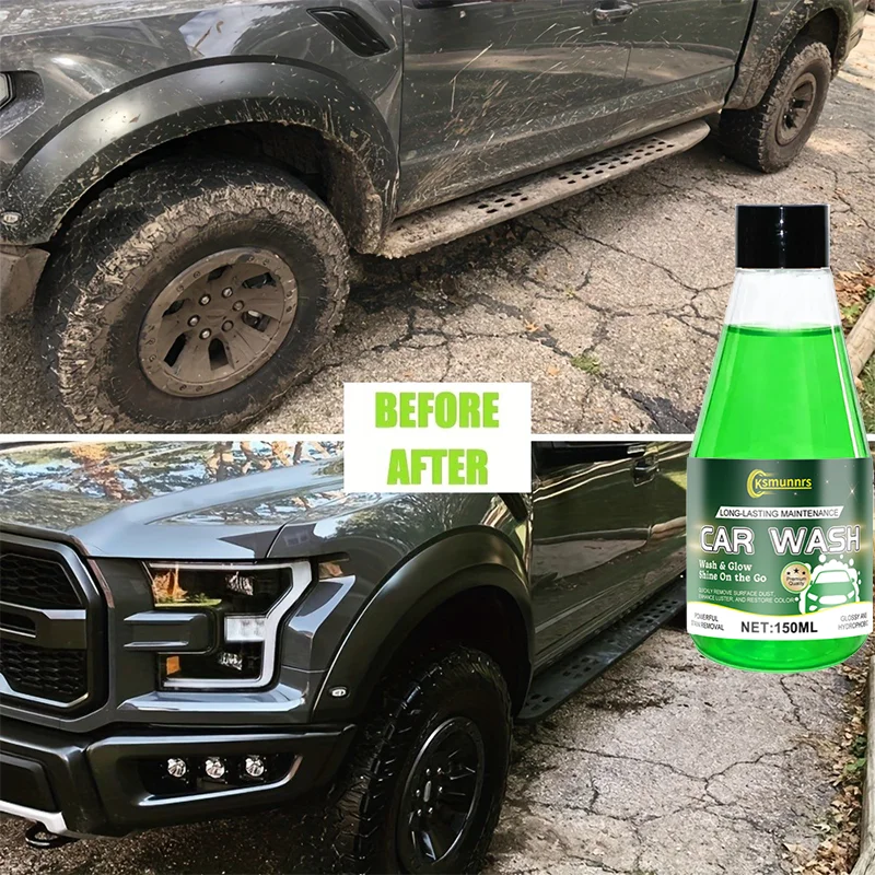 150ml High Foam Concentrated Car Wash Liquid, Powerful Decontamination, Polishing & Paint Care, PH Neutral, Suitable for Cars, S