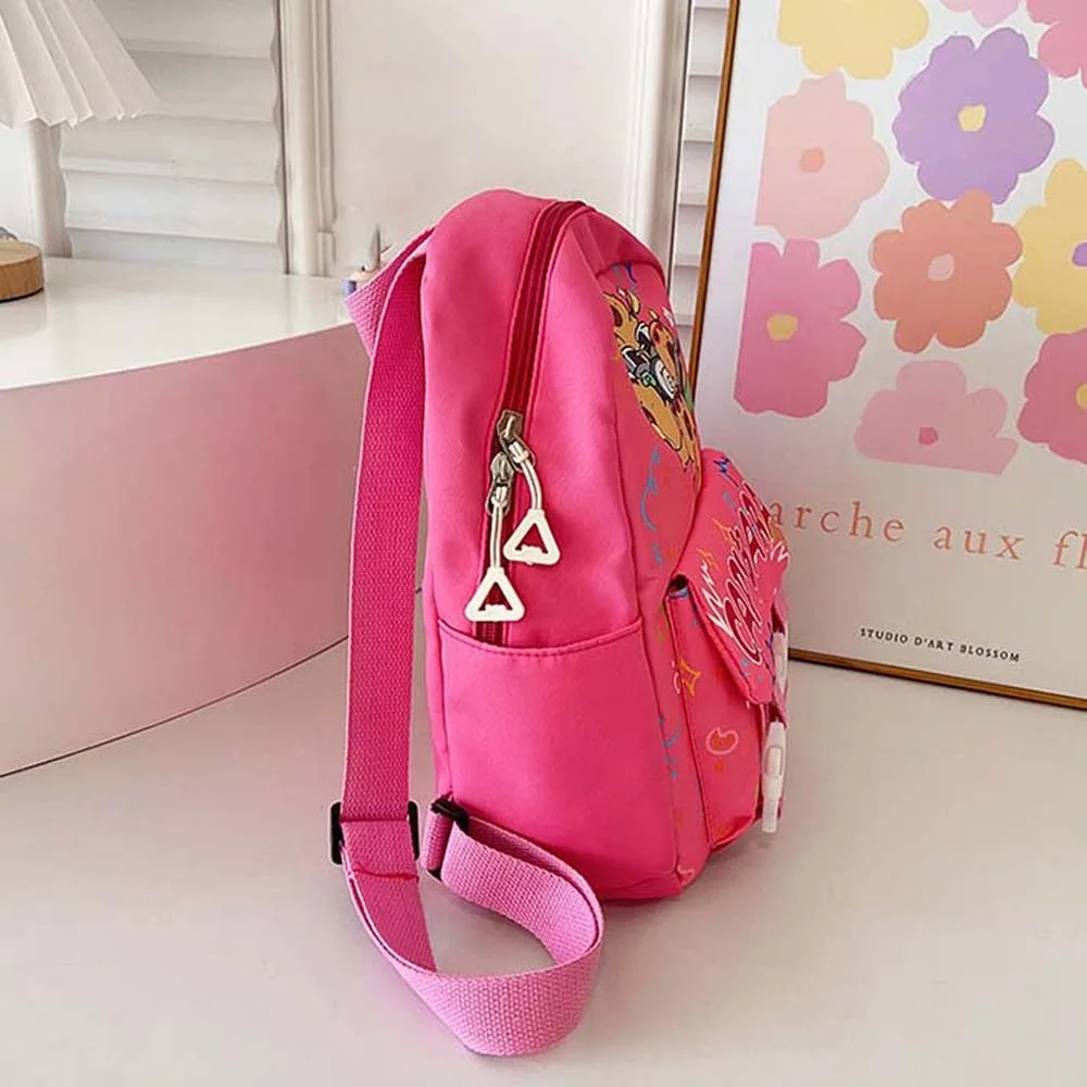 Thickened Capybara Backpack Wide Straps Lightweight Cartoon Animal Daypack Foldable Nylon Large Capacity School Bag Gifts