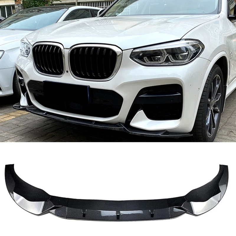 

3PCS Front Bumper Lip Splitter Kit Diffuser Spoiler For -BMW X3 X4 G01 G02 Early Stage M-Pack 2018-2021