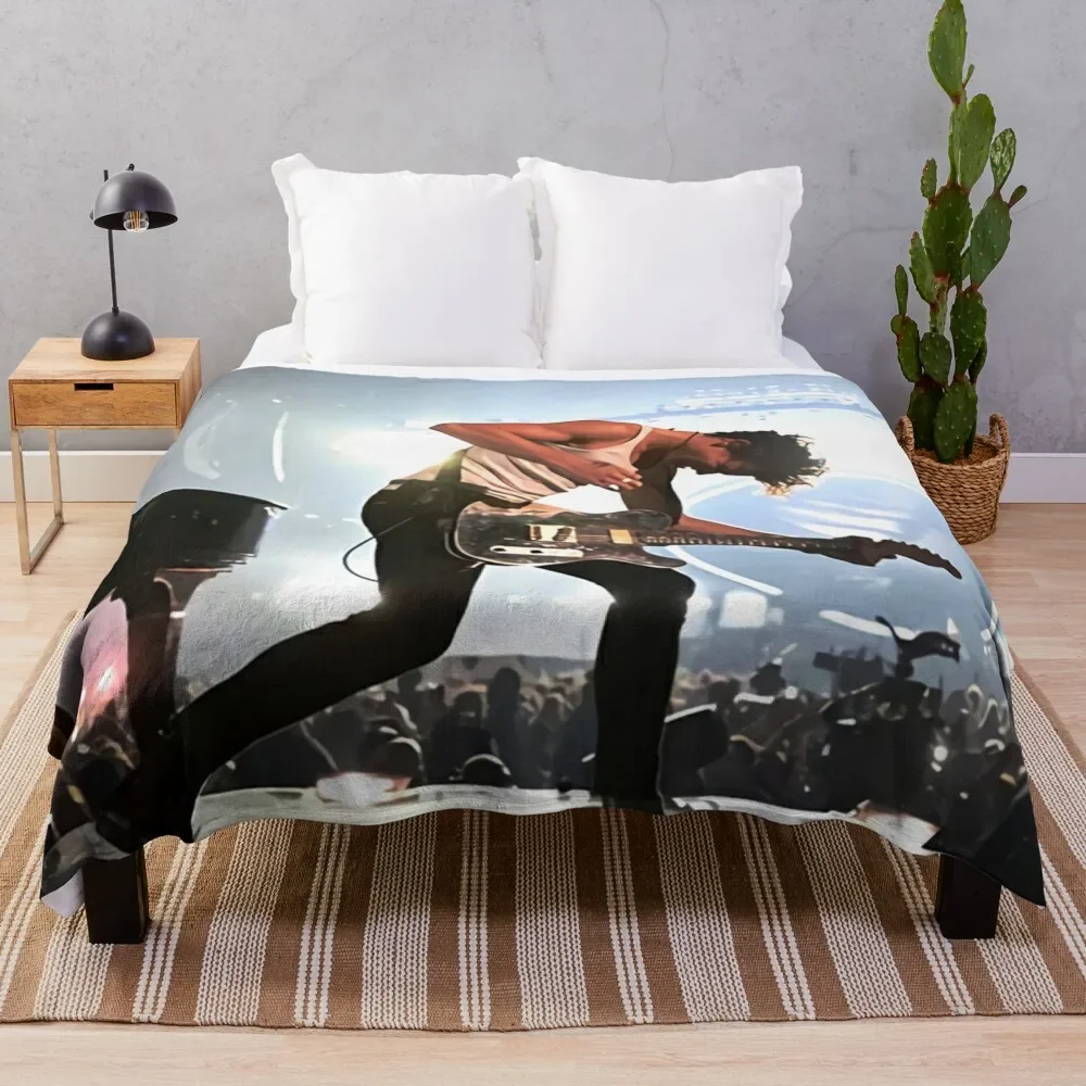 

shawn muscle guitar Throw Blanket Decorative Soft Throw Blanket for Couch Sofa