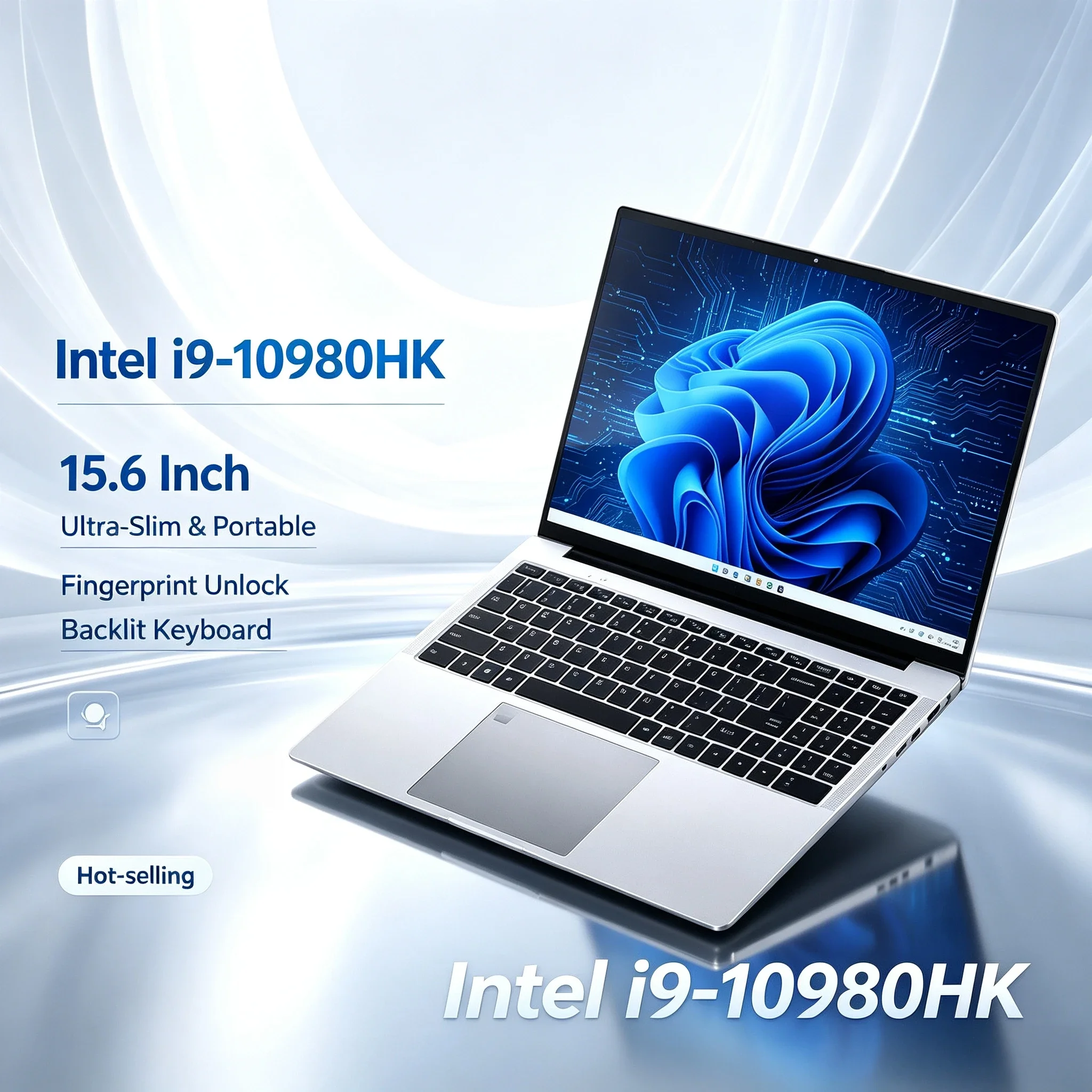15.6 Inch Pro 4K Display Laptop Intel Core i9-10980HK 32GB RAM 2TB SSD WiFi 6 Notebook For Gaming Work Creation